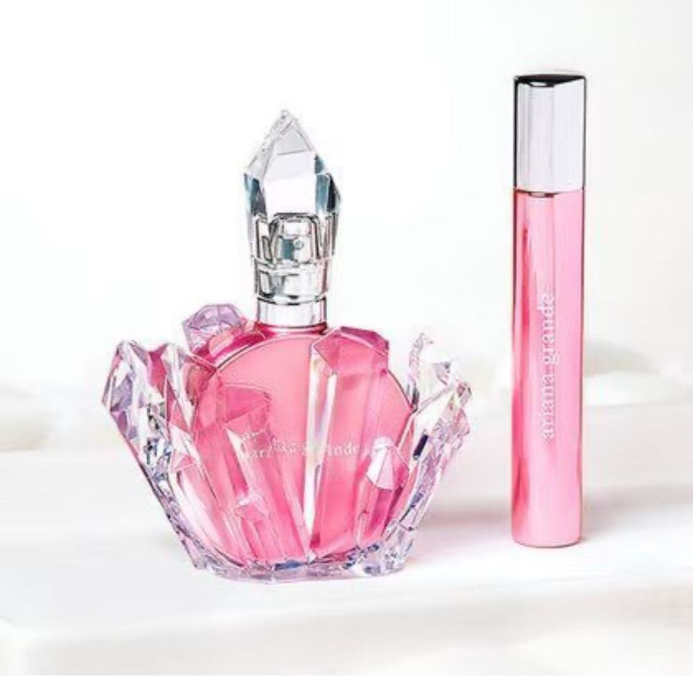 Ariana Grande's r.e.m. Cherry Eclipse EDP, 1 oz bottle and .33 oz travel spray
